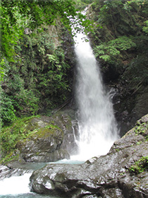 七滝の最上流　釜滝