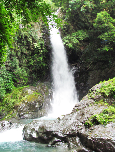 七滝の最上流　釜滝